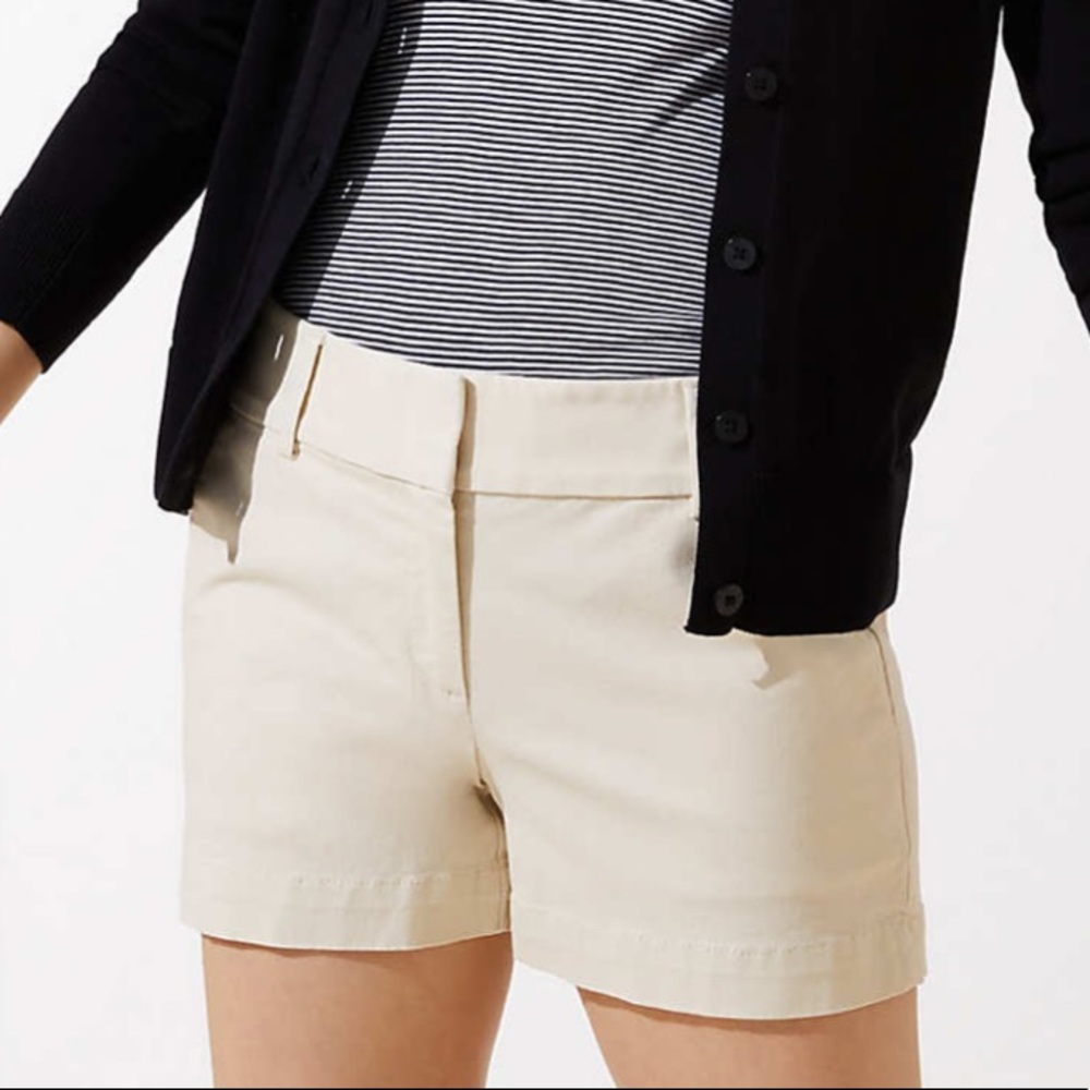 Loft Riviera Shorts with 4” inseam.
